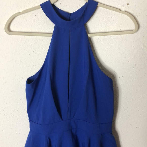 Smile Sweetly Royal Blue Skater Dress - Picture 6 of 10